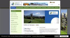 Desktop Screenshot of golfplatz-gardasee.de